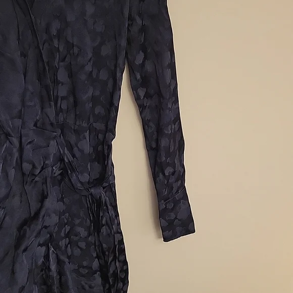 Parker | Marin Collared Wrap Midi Dress | Size 8 - Picture 6 of 9